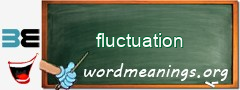 WordMeaning blackboard for fluctuation